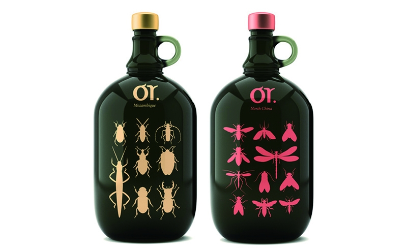 莫斯科昆蟲“或葡萄酒”品牌包裝設(shè)計(jì),不過看起來有點(diǎn)恐怖