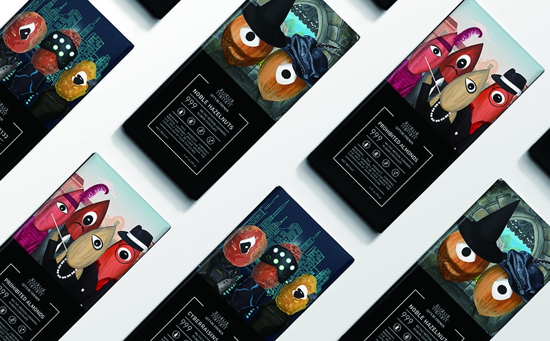 休閑食品包裝設計，巧克力包裝設計，趣味巧克力包裝設計，杭州石特設計