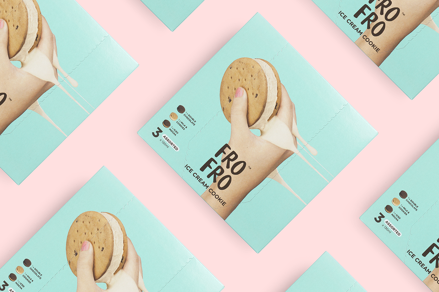 冰淇淋餅干包裝設計