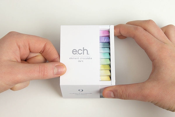 彩色之光， 生態(tài)手工巧克力食品包裝設(shè)計工程。