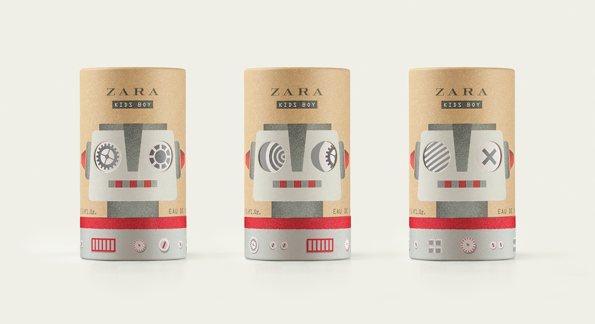 ZARA KIDS，用于嬰兒的香水包裝設(shè)計(jì)